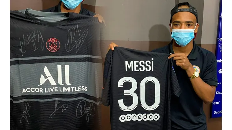 Keylor Navas cumplió la apuesta con tremendo regalo a Jewison Bennette.