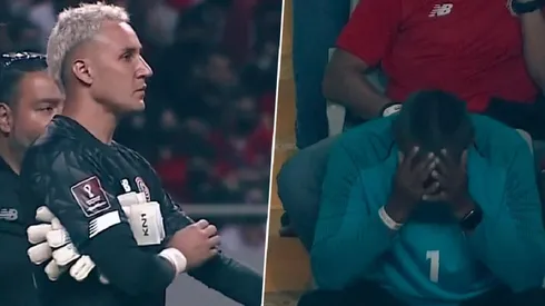 Keylor Navas se retiró lesionado de su rodilla