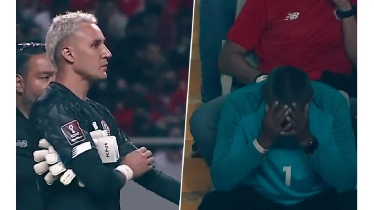 Keylor Navas se retiró lesionado de su rodilla