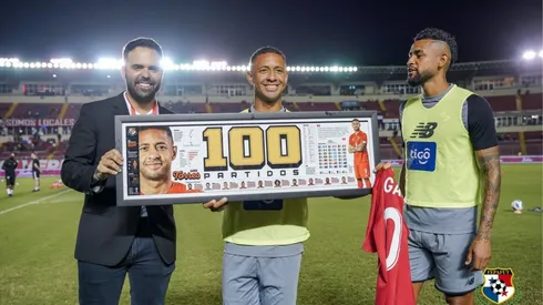 Gabriel Torres alcanzó sus 100 partidos con la selección nacional.