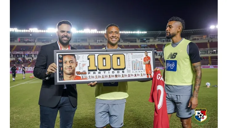 Gabriel Torres alcanzó sus 100 partidos con la selección nacional.