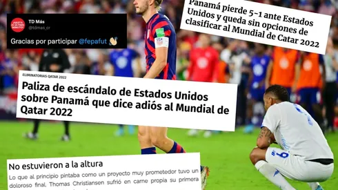 Aí tituló la prensa la derrota de Panamá.