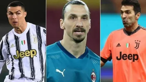 Cristiano Ronaldo, Zlatan Ibrahimovic y Gianluigi Buffon son 3 de los futbolistas que aún desputan el vicio de correr detrás de la pelota.
