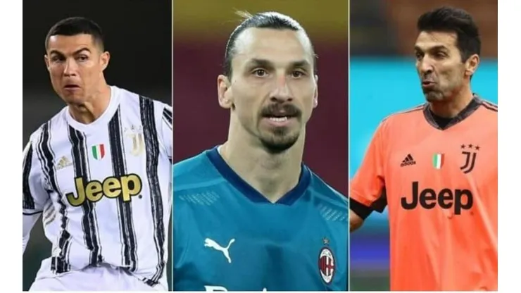 Cristiano Ronaldo, Zlatan Ibrahimovic y Gianluigi Buffon son 3 de los futbolistas que aún desputan el vicio de correr detrás de la pelota.