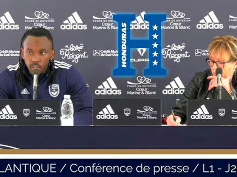 Alberth Elis se refiere a la Selección de Honduras en conferencia del Bordeaux