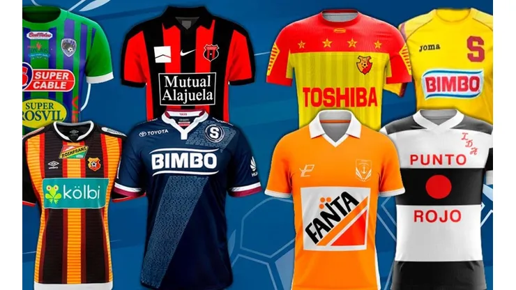Doble TOP 10: camisetas más lindas y más feas en la historia del fútbol en Costa Rica.