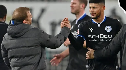 Andrés Andrade estuvo en la convocatoria del Arminia.