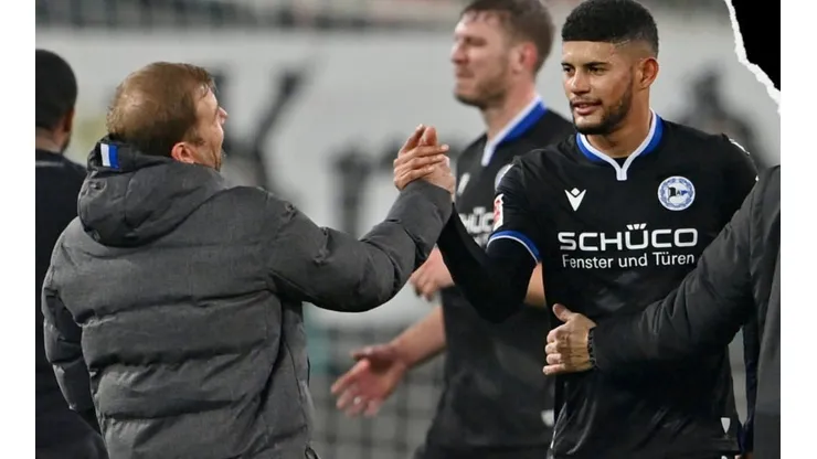 Andrés Andrade estuvo en la convocatoria del Arminia.