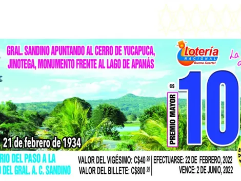 ◉ Lotería Nacional de Nicaragua de HOY: sorteo, resultados y números ganadores martes 22 de febrero | Lotería Nica Premio Mayor 10 millones