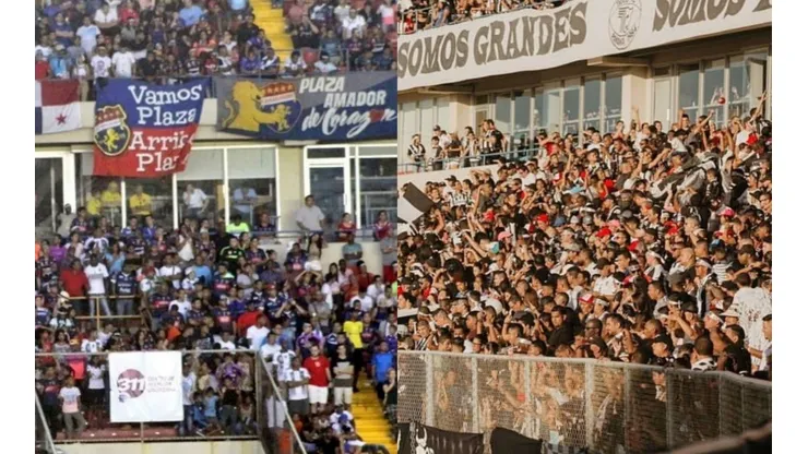 Trifulca entre aficionados de Tauro y Plaza Amador en el Clásico Nacional.
