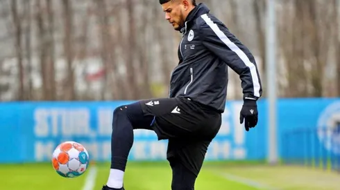 Andrés Andrade vuelve a los entrenamientos del Arminia.
