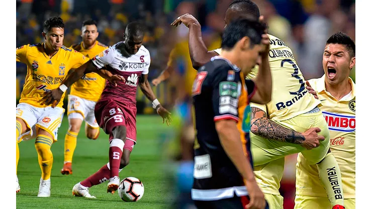 Derrota de Saprissa ante Tigres en 2019 y Herediano ante América en 2015.