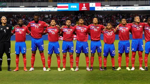 Selección de Costa Rica en el juego ante Panamá.