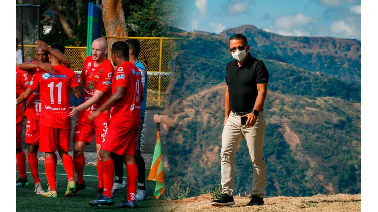 Rodolfo Villalobos en el lugar donde estará el nuevo estadio.