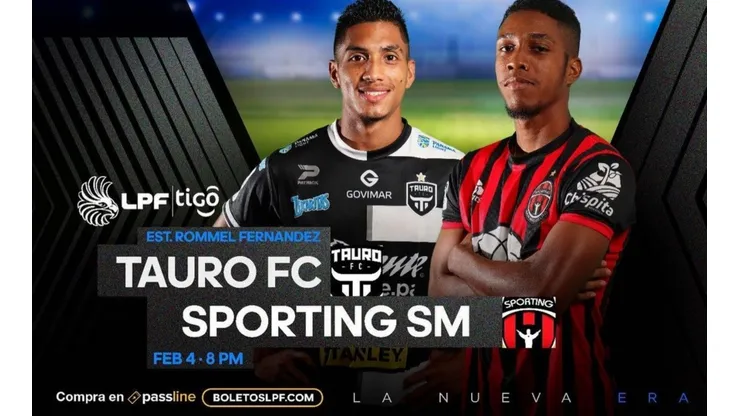 Tauro FC y Sporting de SM abrirán la jornada 1 de la LPF.