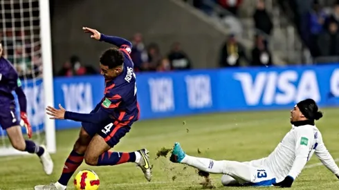 Estados Unidos por la mínima y pidiendo la hora venció a El Salvador