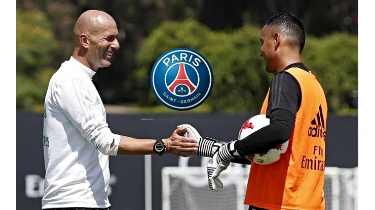 Keylor Navas y Zinedine Zidane podrían reencontrarse en PSG