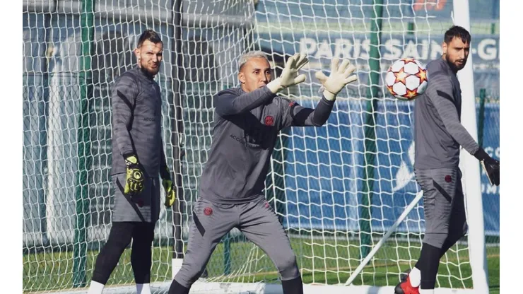 Navas en los entrenamientos con su club (Keylor Navas, Facebook)