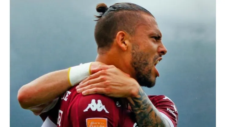 David Ramírez celebrando una anotación con Saprissa (David Ramírez, Instagram)