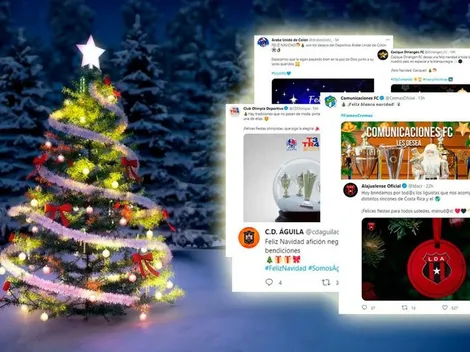 Los saludos navideños de los principales equipos de Centroamérica