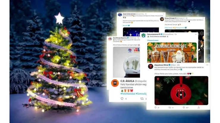 Los saludos navideños de los principales equipos de Centroamérica