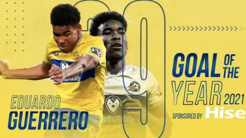 Eduardo Guerrero nominado al mejor gol del año.