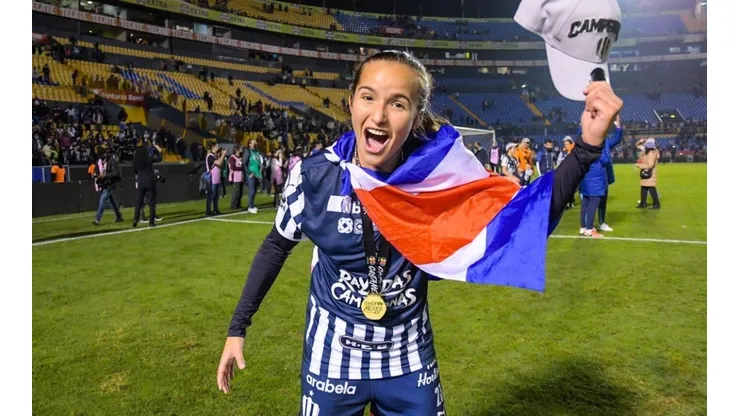Valeria del Campo es la primera jugadora costarricense en ganar un campeonato en la Liga MX Femenil (Valeria del Campo, Facebook)