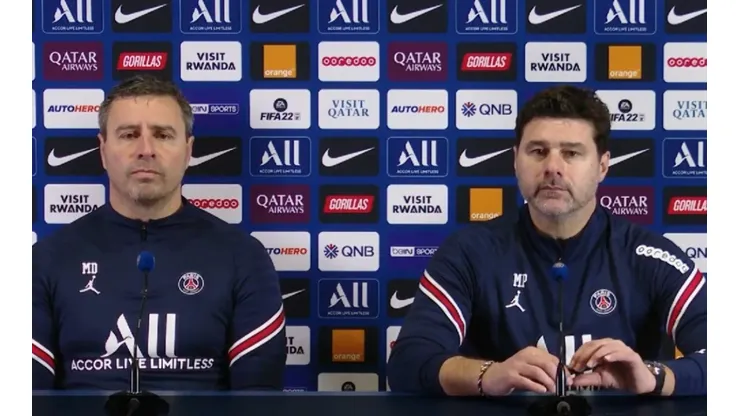 Mauricio Pochettino, DT del PSG (PSG Twitter)