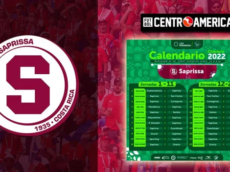 El fixture de Saprissa en el Clausura 2022