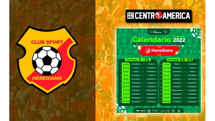 El fixture de Herediano en el Clausura 2022: cuándo juega fecha a fecha y contra quién