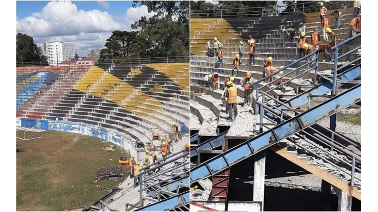 Estadio histórico de Guatemala es demolido