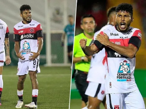 Johan Venegas explota contra aficionados de Alajuelense en la celebración del gol [VIDEO]