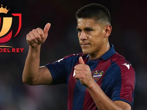 Oscar Duarte fue titular en goleada del Levante para avanzar en Copa del Rey