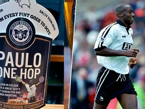 Derby County lanza una cerveza con la imagen de Paulo Wanchope