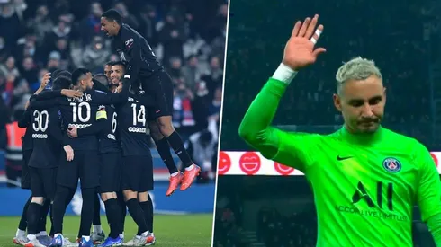 PSG le ganó 3-1 al Nantes y Keylor Navas vio la roja