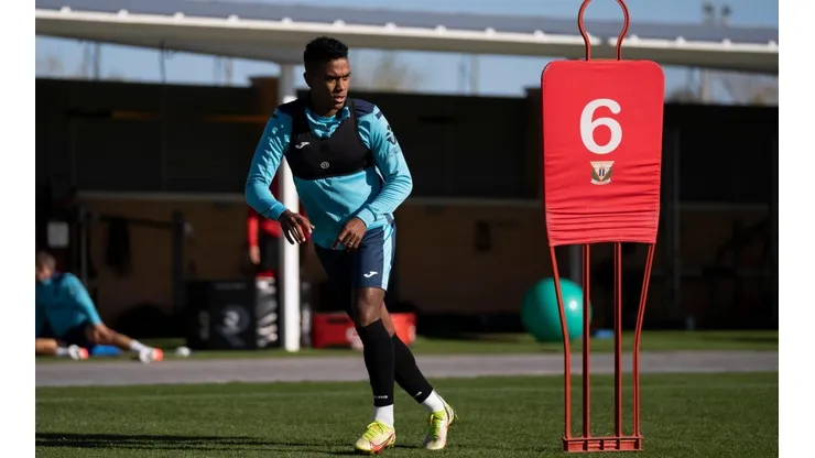 Yoel Bárcenas volvió a los entrenamientos de Leganés.