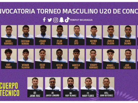 Grupo, fixture y convocados de Nicaragua para la clasificatoria al Campeonato Sub-20