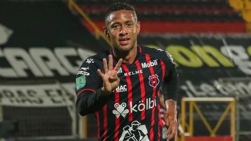 Gabriel Torres celebrando un golazo ante Guanacasteca (LDA Oficial)
