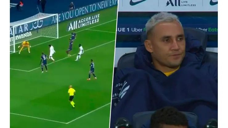 Keylor Navas se mostró muy molesto