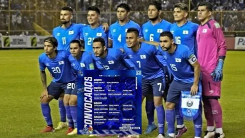 Los convocados de El Salvador para enfrentar a Bolivia