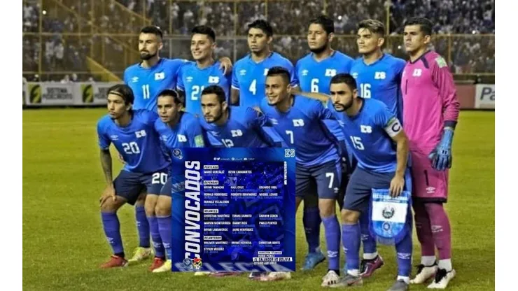 Los convocados de El Salvador para enfrentar a Bolivia