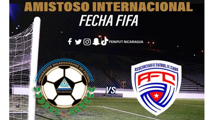 Selección de Nicaragua anuncia nuevas fechas para amistosos contra Cuba
