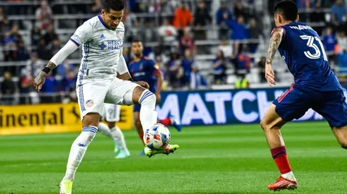 Ronald Matarrita controla con pierna izquierda. (FC Cincinnati Oficial)