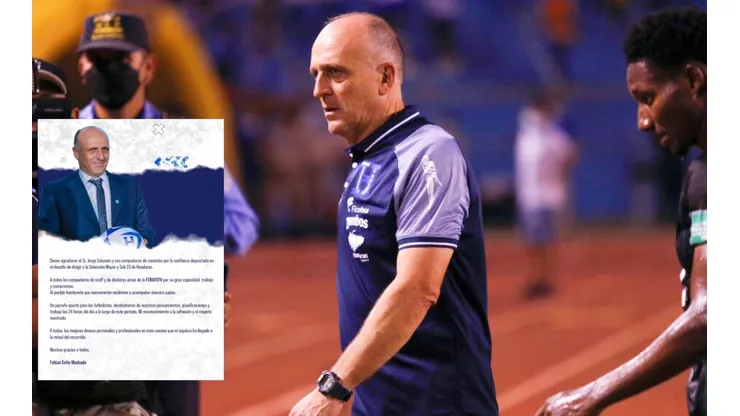 Fabián Coito se despide deseándole lo mejor a Honduras