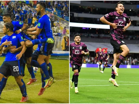 Alineaciones de El Salvador y México