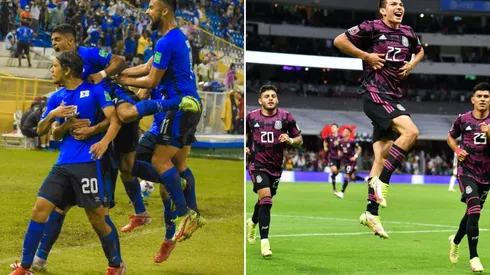 Alineaciones de El Salvador y México