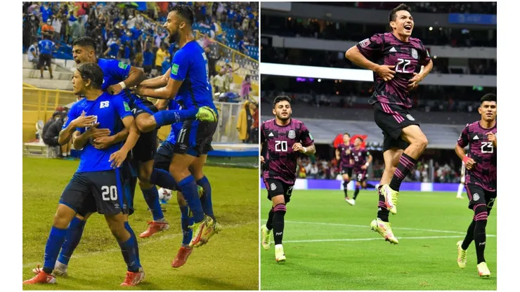Alineaciones de El Salvador y México