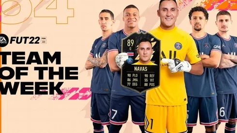 Keylor Navas aparece en equipo de la semana del FIFA 22