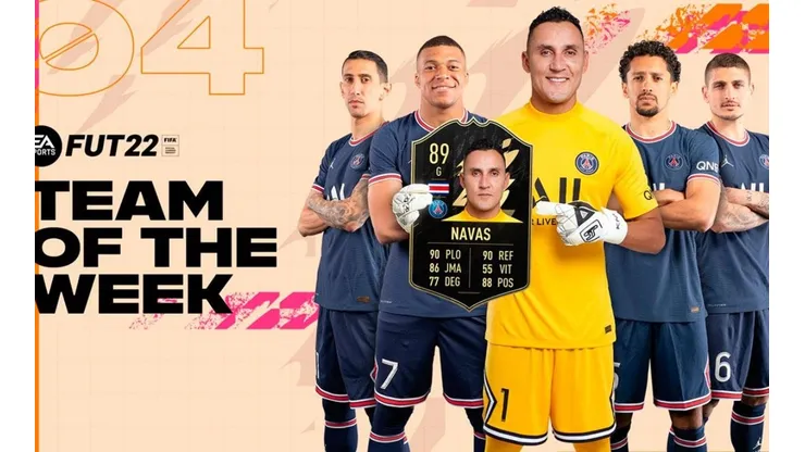 Keylor Navas aparece en equipo de la semana del FIFA 22