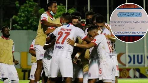 Olimpia dona dinero recibido en Surinam a fundación hondureña del niño con cáncer